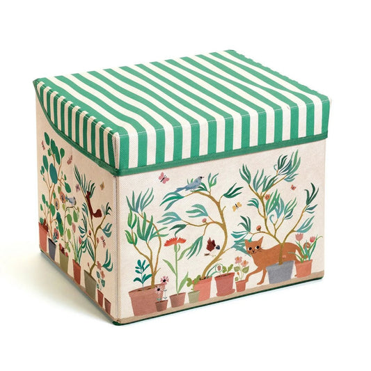Djeco Little Big room Scatola portagiochi con seduta Giardino - Emotions Toy