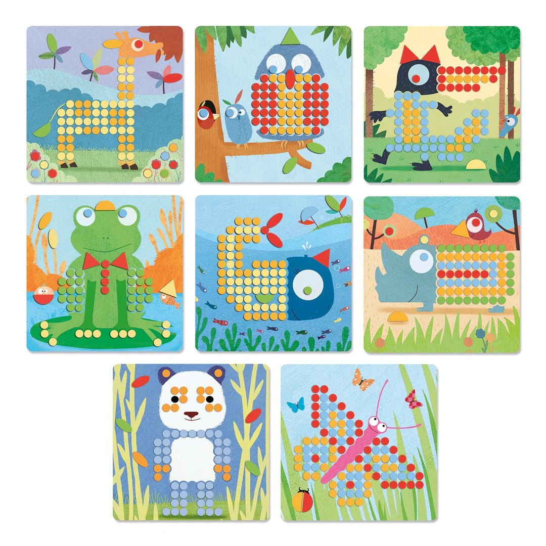 Djeco Mosaico Rigolo Chiodini - Emotions Toy