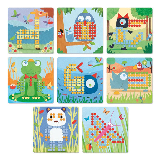 Djeco Mosaico Rigolo Chiodini - Emotions Toy