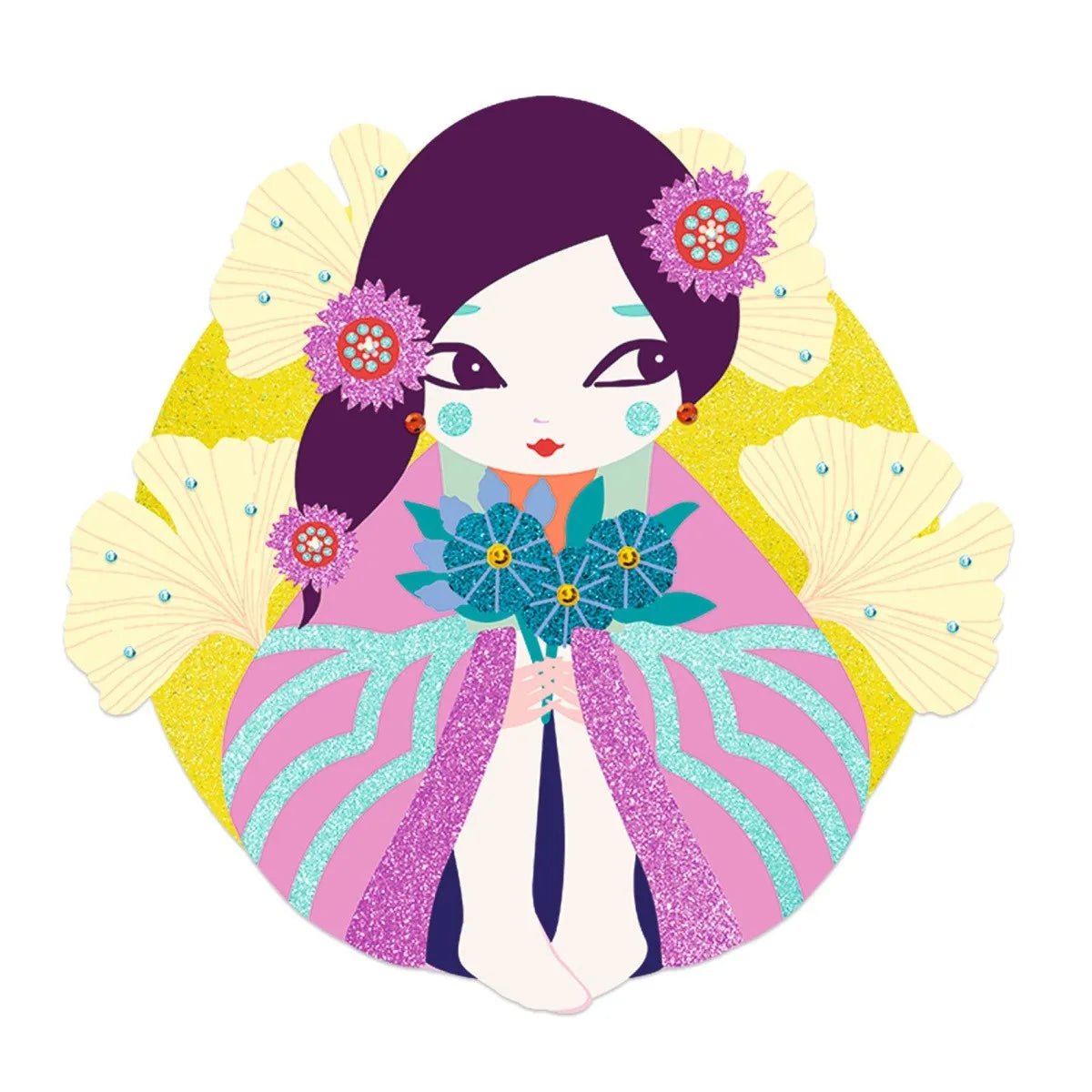 Djeco Onnanoko Quadretti da glitterare - Emotions Toy