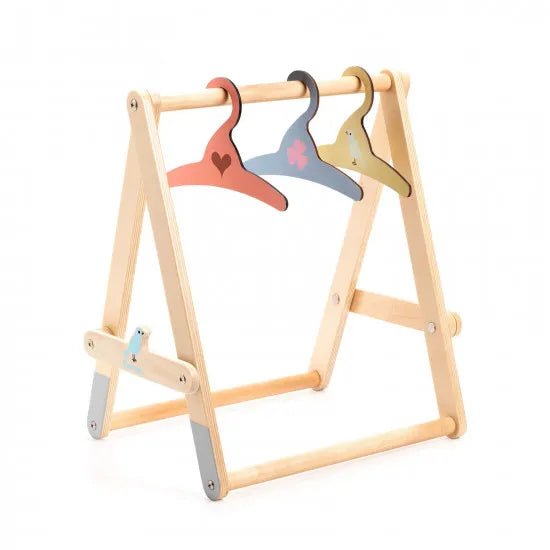 Djeco Pomea Appendiabiti delle bambole di legno - Emotions Toy