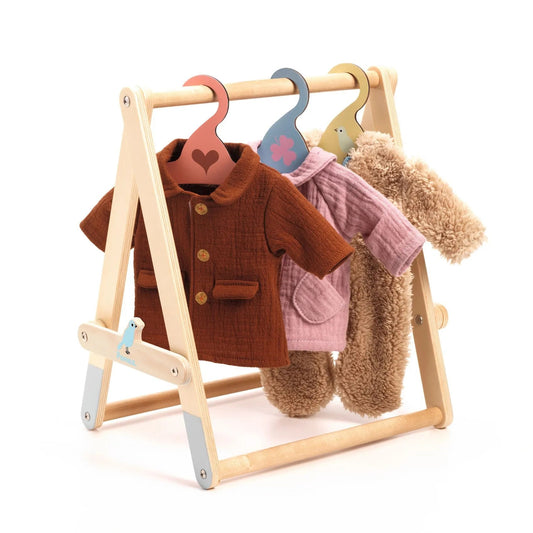 Djeco Pomea Appendiabiti delle bambole di legno - Emotions Toy