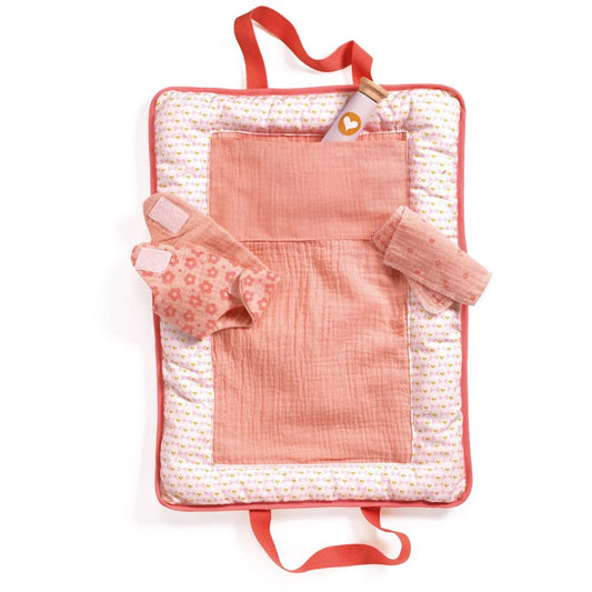 Djeco Pomea Borsa fasciatoio con prodotti per bambole - Emotions Toy
