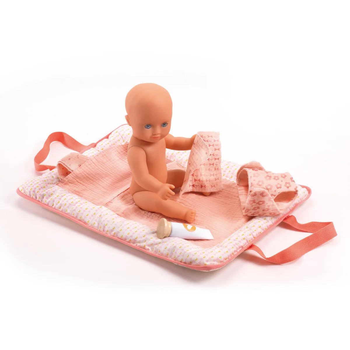 Djeco Pomea Borsa fasciatoio con prodotti per bambole - Emotions Toy