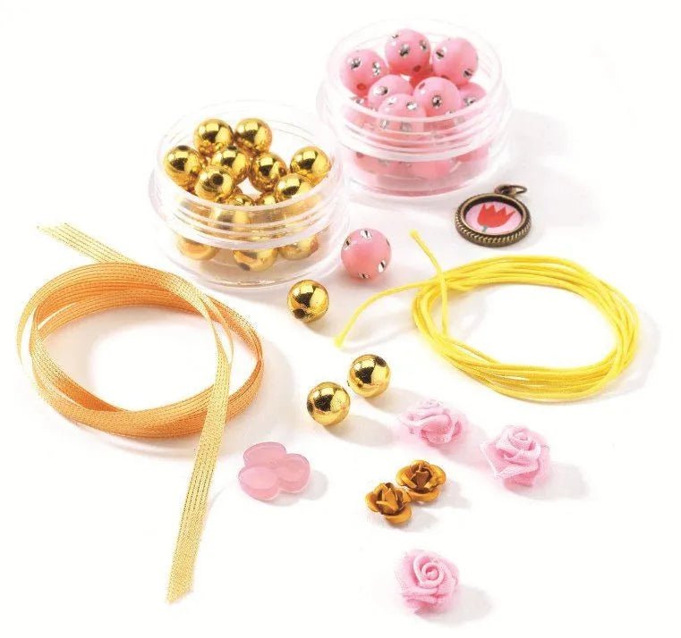 Djeco Set per fare gioielli Perle e Fiori - Emotions Toy