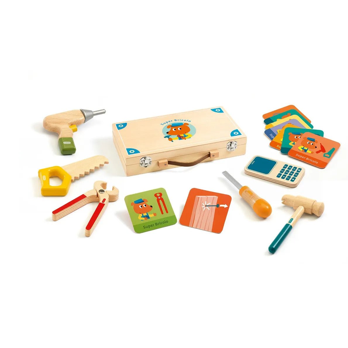Djeco Super Bricolo Cassetta degli attrezzi - Emotions Toy
