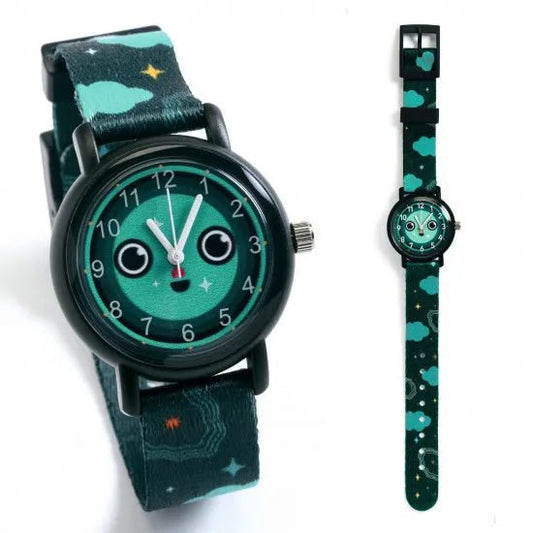 Djeco Ticlock Orologio al quarzo Colori della Notte - Emotions Toy