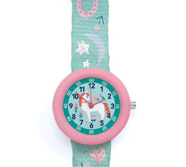Djeco Ticlock Orologio al quarzo Unicorno - Emotions Toy