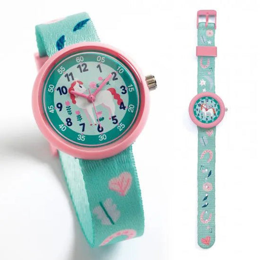 Djeco Ticlock Orologio al quarzo Unicorno - Emotions Toy