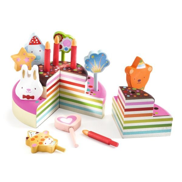 Djeco Torta di compleanno da decorare - Emotions Toy