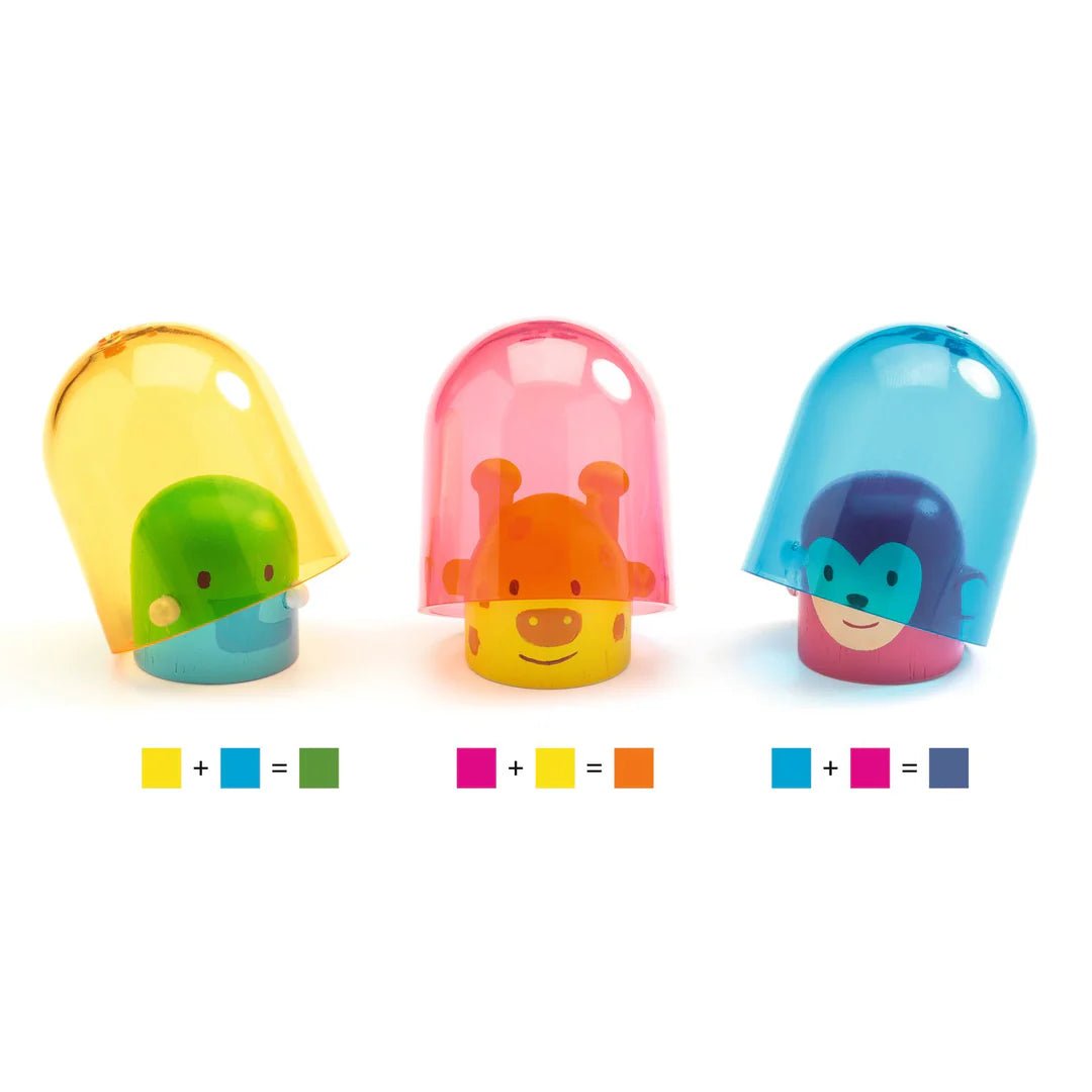 Djeco Trenino da tirare Arcobaleno in legno - Emotions Toy