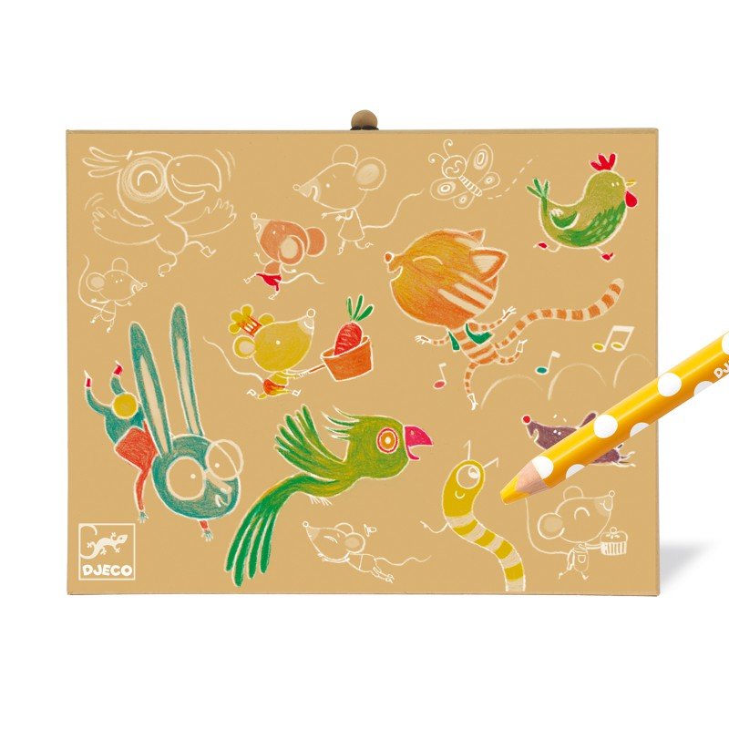 Djeco Valigetta dei colori per i Piccoli 22 pz - Emotions Toy