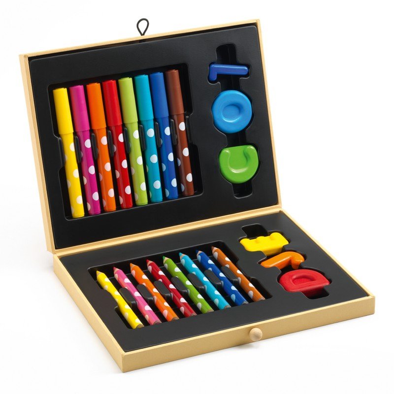 Djeco Valigetta dei colori per i Piccoli 22 pz - Emotions Toy