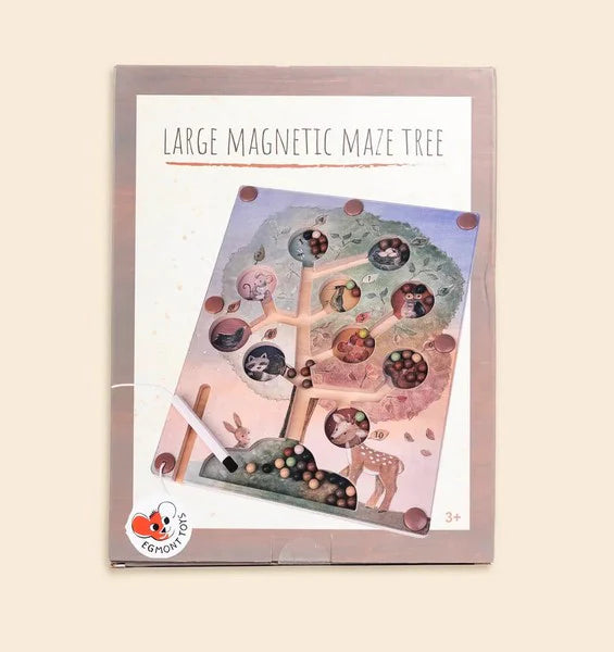 Labirinto magnetico albero di Egmont Toys, gioco educativo con percorsi in legno e magneti colorati, per stimolare la coordinazione.