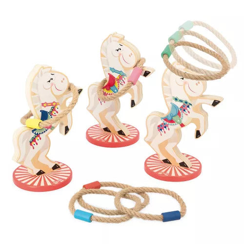 Janod Gioco del lancio dell'anello dei cavalli Applepop