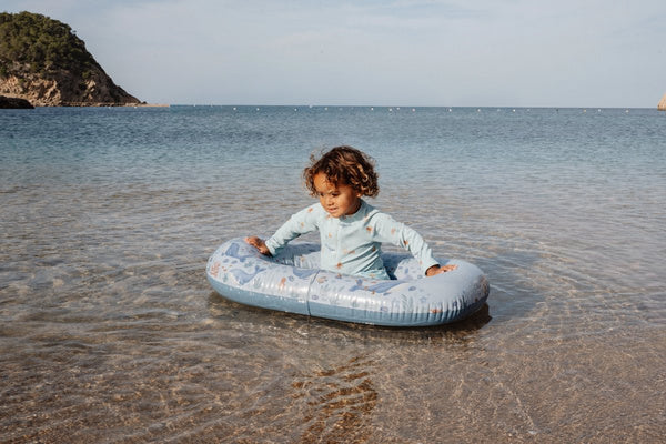 Gonfiabile Little Dutch Ocean World Blu per mare, con design colorato e resistente, ideale per bambini in acqua.