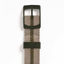 Orologio al quarzo Djeco Ticlock Bersaglio Verde con quadrante rotondo e cinturino in tessuto verde, design divertente e colorato