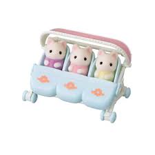 Epoch 5880 Sylvanian  Families -Set Passeggino Trigemini Gatto Flora