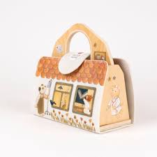 Casa delle bambole Egmont Toys con figura di Bart Maiale, dettagliata casa mini mondo per gioco e immaginazione.