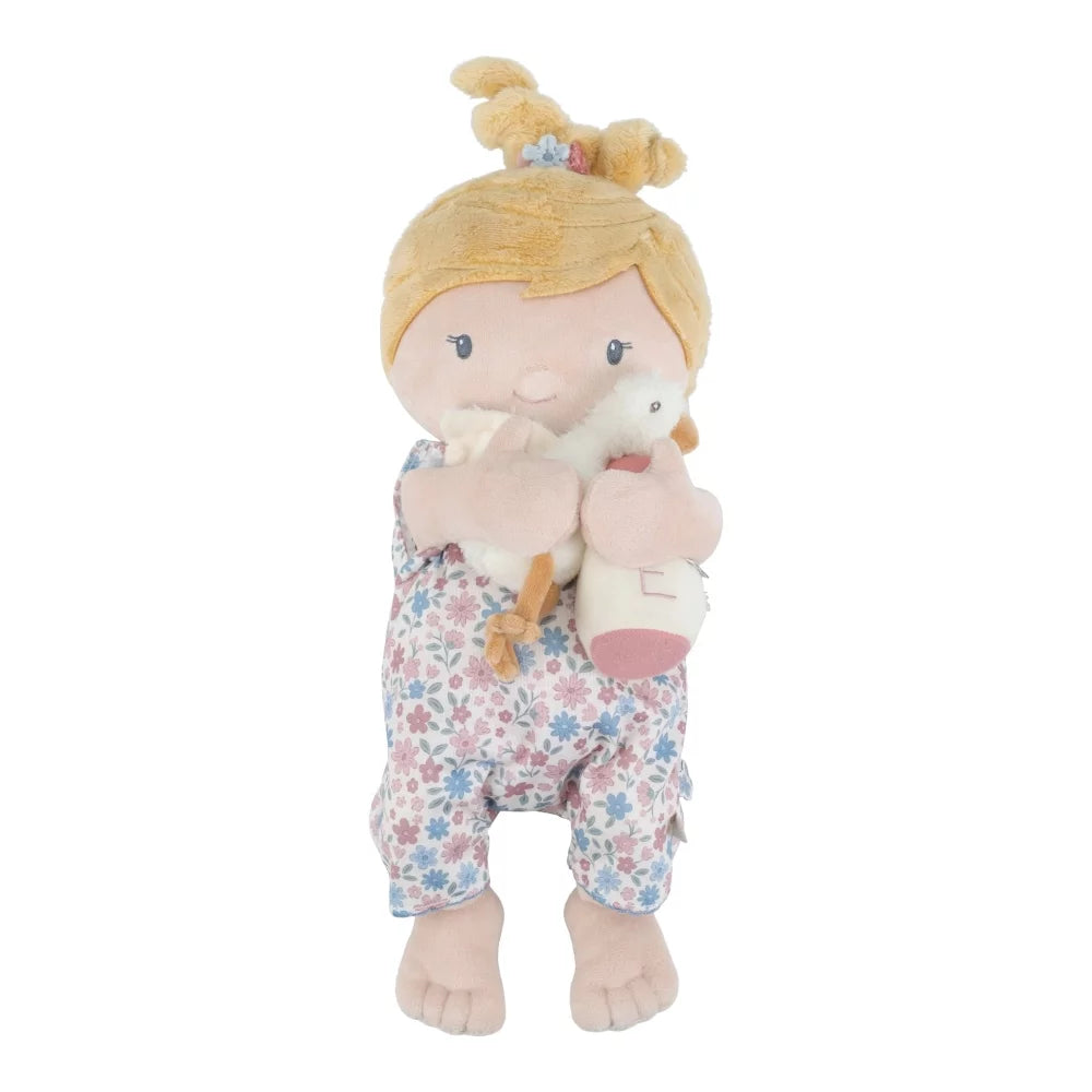 Bambola in tessuto Little Dutch Julia di 40 cm, morbida e dolce, ideale per bambini, con dettagli realistici e colori vivaci.