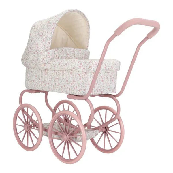 Passeggino per bambole Little Dutch Soft Flowers, accessori bambole con design floreale, ideale per giochi di ruolo e cura delle bambole.