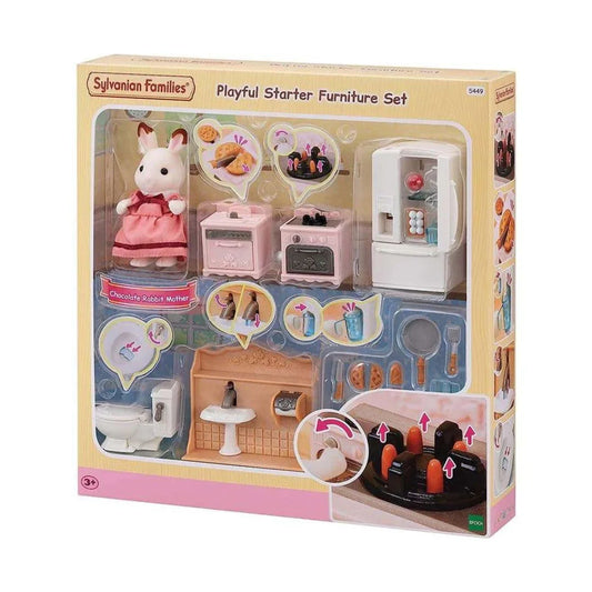 Casa gioco Sylvanian Families Epoch con tetto rosso, dettagliata e colorata, perfetta per i bambini e le collezioni di case giocattolo.