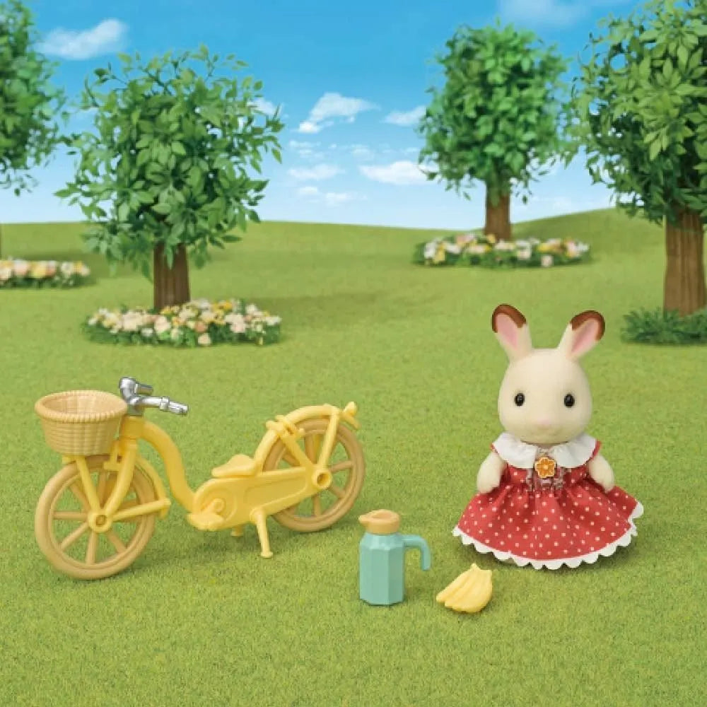 Epoch 5777 Sylvanian Families Giro in bici - Ragazza Coniglio Cioccolato