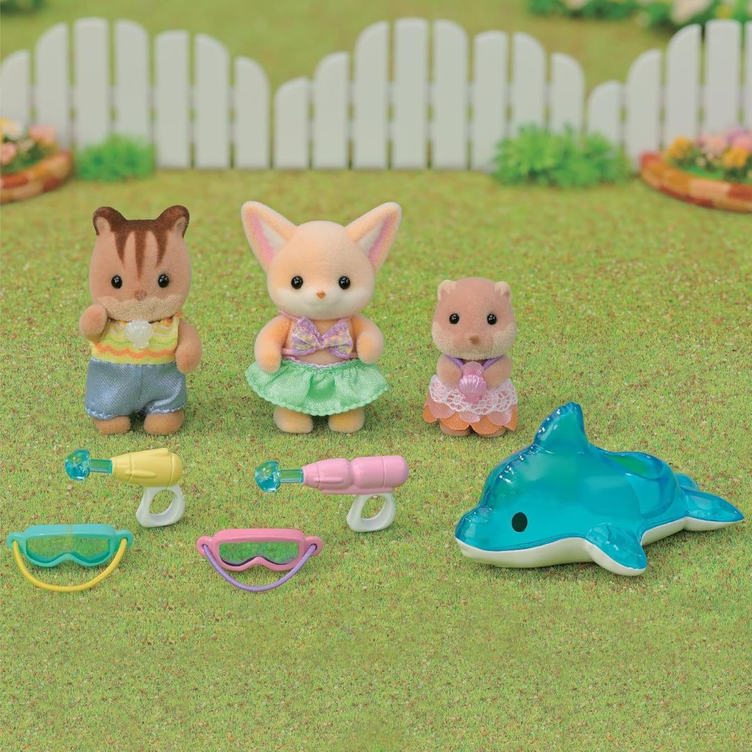 Epoch 5749 Sylvanian Families Amici dell'asilo: trio in piscina