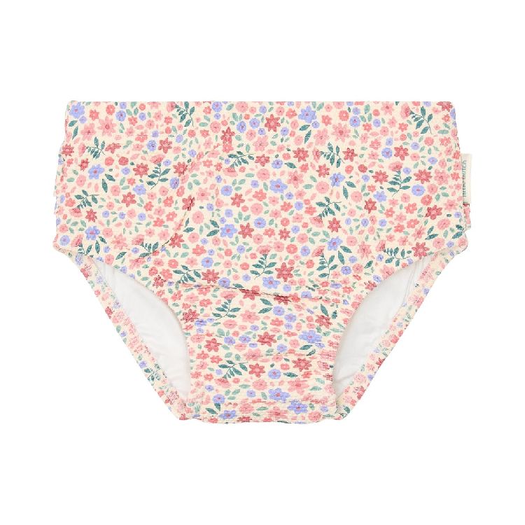 Pannolino da bagno Little Dutch Dreamy Flowerfield per bambini da 6 a 12 mesi, design mare con motivo floreale.