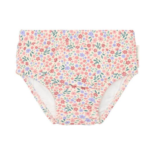 Pannolino da bagno Little Dutch Dreamy Flowerfield per bambini da 6 a 12 mesi, design mare con motivo floreale.