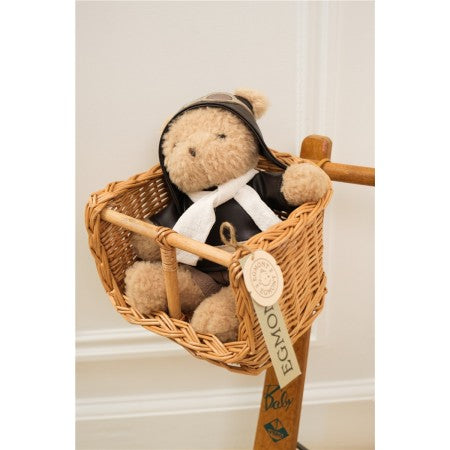 Orsetto peluche Egmont Toys con cappello da pilota, morbido e coccoloso, ideale come regalo per bambini.
