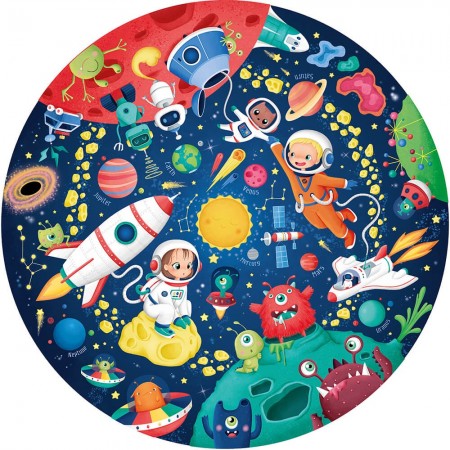 Eurekakids Fluo Space Puzzle 100 Pieces 6A+