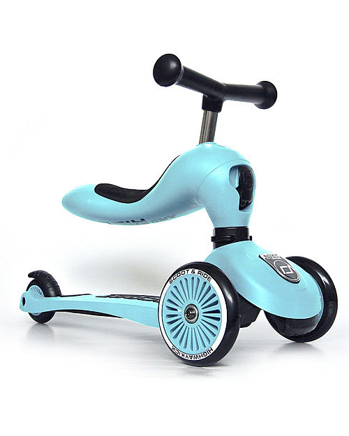 Scoot & Ride Monopattino e Triciclo 2in1 Highwaykick 1 Blu Mirtillo - Da 1 a 5 anni