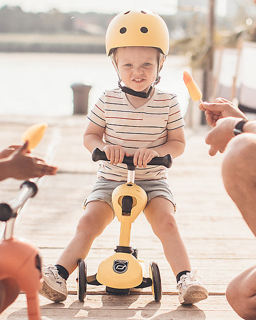 Scoot & Ride Monopattino e Triciclo 2in1 Highwaykick 1 Giallo Limone - Da 1 a 5 anni