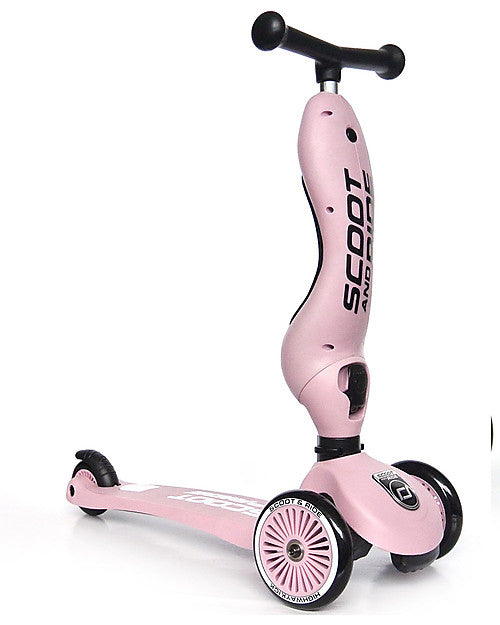 Scoot & Ride Monopattino e Triciclo 2in1 Highwaykick 1 Rosa - Da 1 a 5 anni