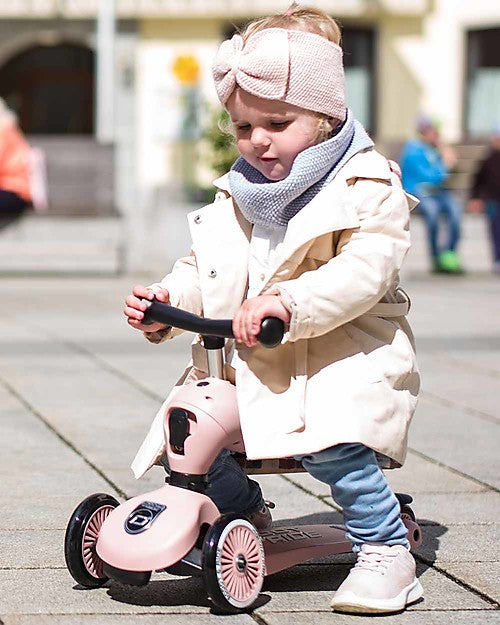 Scoot & Ride Monopattino e Triciclo 2in1 Highwaykick 1 Rosa - Da 1 a 5 anni