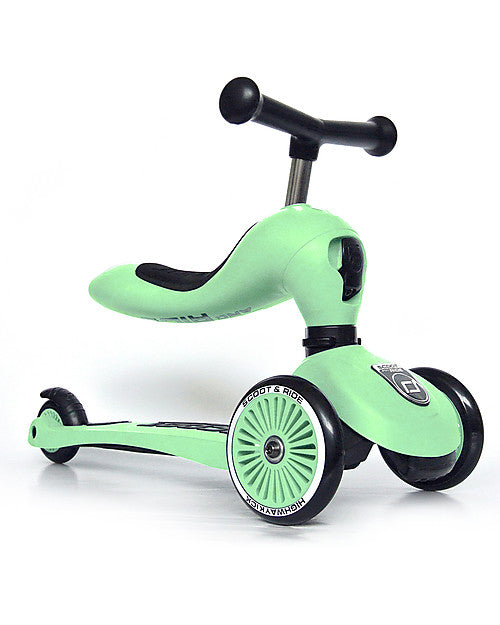 Scoot & Ride Monopattino e Triciclo 2in1 Highwaykick 1 Verde Kiwi - Da 1 a 5 anni