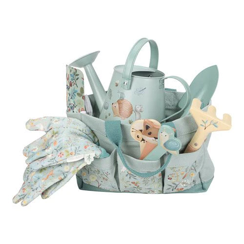 Set di 10 pezzi giochi di imitazione Little Dutch Forest Friends, strumenti da giardinaggio per bambini.