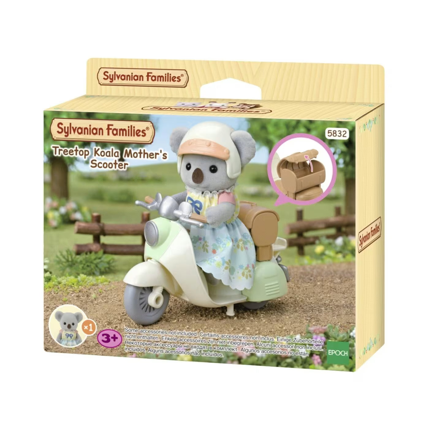 Epoch 5832 Sylvanian Families Mamma Koala In Scooter