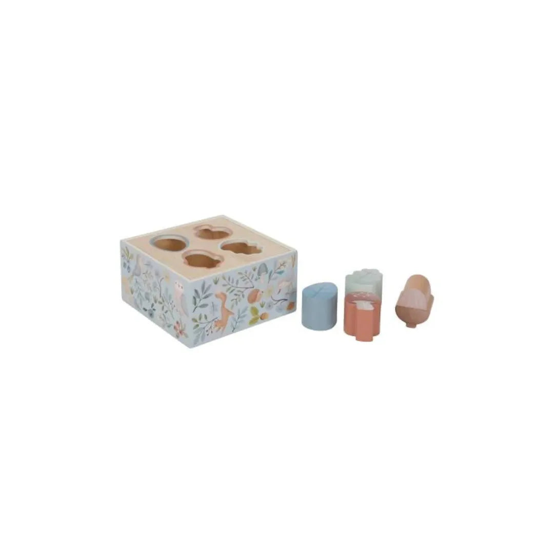 Gioco con le forme in legno Forest Friends di Little Dutch, gioco educativo in legno con forme colorate e incastri per bambini